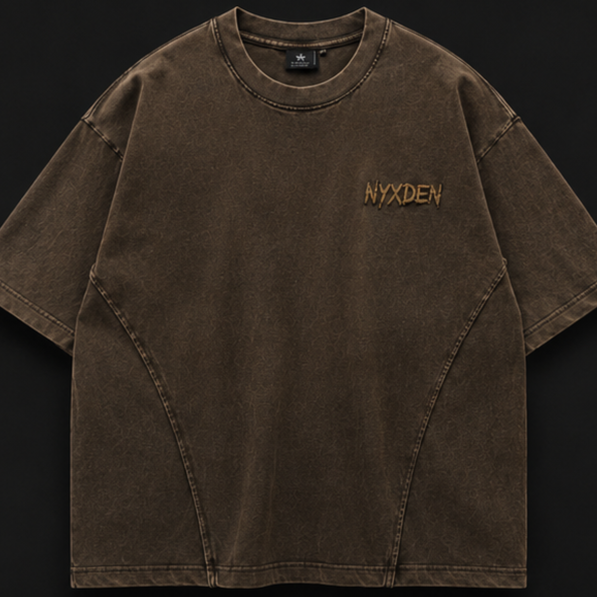 Untitled design Vintage Brown London Graphic Oversized Shirt - Image 1